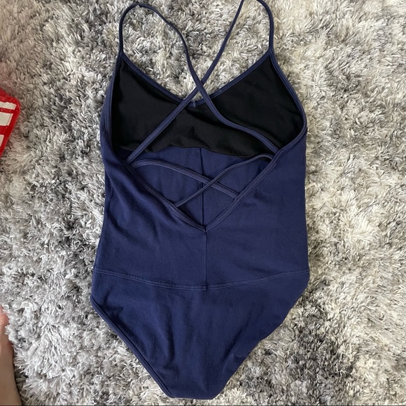 Navy leotard - Picture 2 of 2